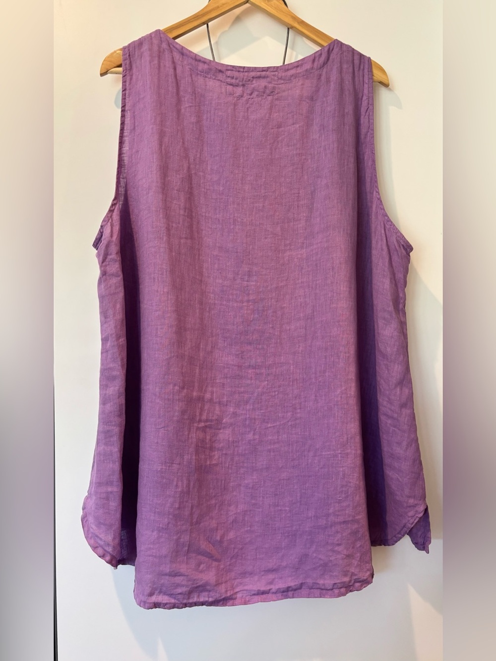 Grizas 100% Linen long tank top in a gorgeous lavender color size 3XL! - Picture 5 of 5